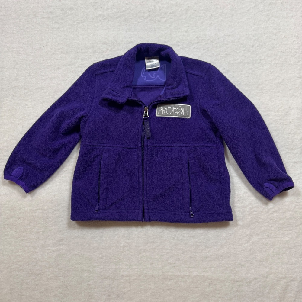 PRODOH Kids Purple Full Zip Fleece Jacket 18 Month‎ Outdoor Layering